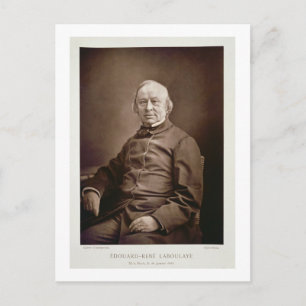 Cartão Postal Edouard-Rene Laboulaye (1811-83), de "Galerie Co.