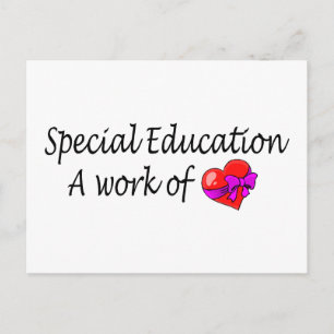 Cartão Postal Educação Especial Uma Obra De Amor