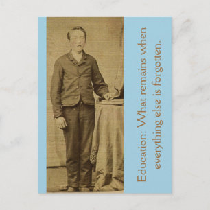 Cartão Postal Educação: O que resta quando tudo o resto é...