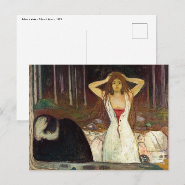 Cartão Postal Edvard Munch - Ashes (Frente/Verso)