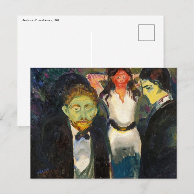 Cartão Postal Edvard Munch - Ciúme (Frente/Verso)