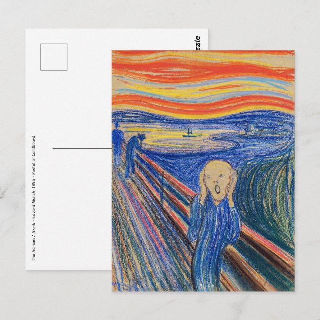 Cartão Postal Edvard Munch - O Gritar 1895 (Frente/Verso)