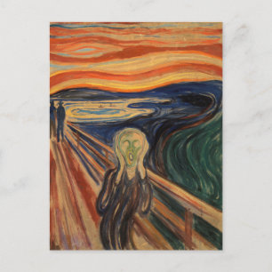 Cartão Postal Edvard Munch Pintando O Gritar (Skrik) 1910