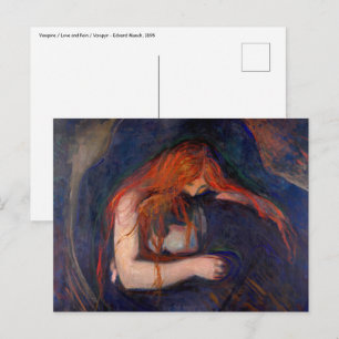 Cartão Postal Edvard Munch - Vampiro / Amor e Dor