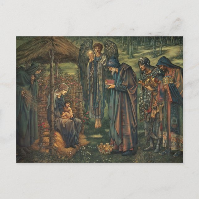 Cartão Postal Edward Burne-Jones - A Estrela de Belém (Frente)