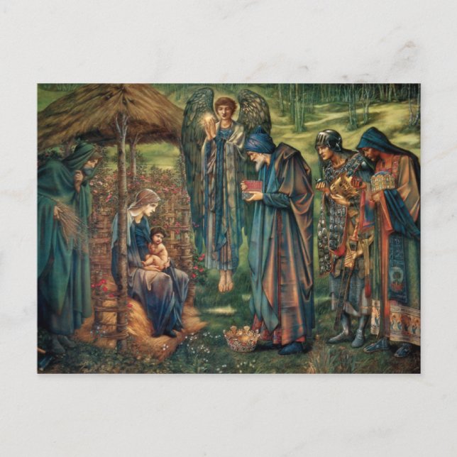 Cartão Postal Edward Burne-Jones: Estrela de Belém (Frente)