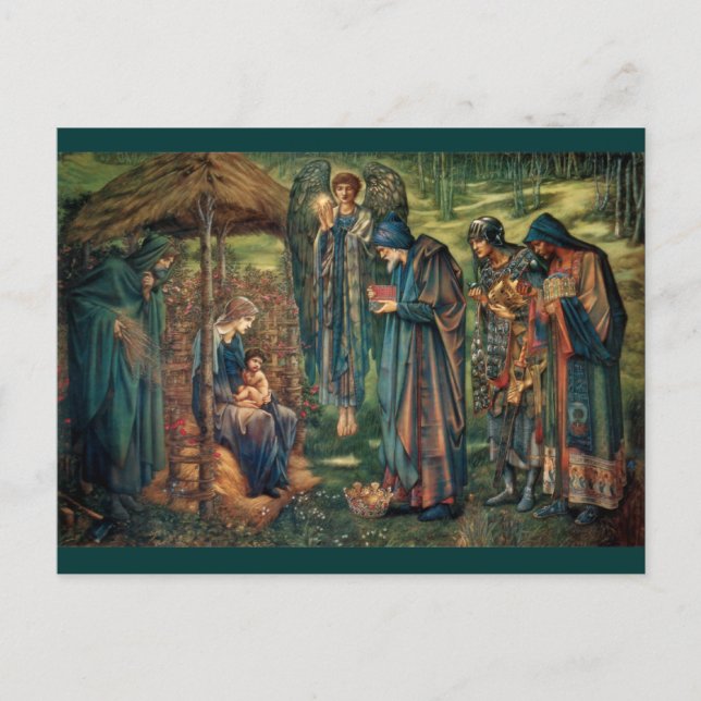 Cartão Postal Edward Burne-Jones: Estrela de Belém (Frente)