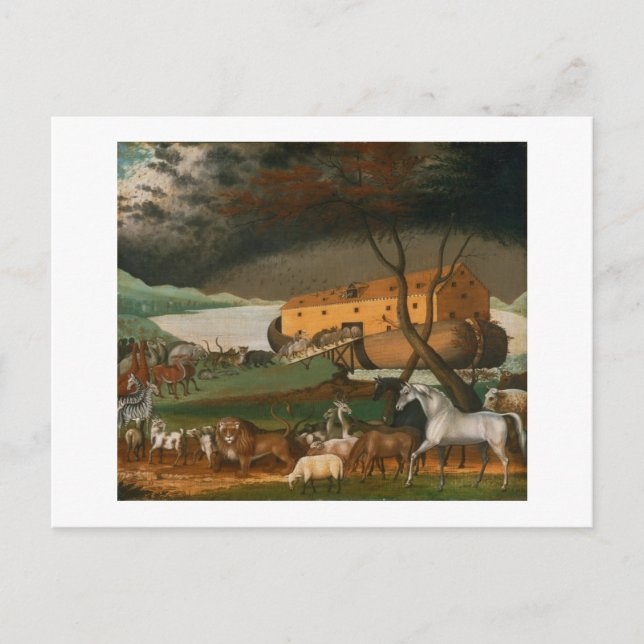 Cartão Postal Edward Hicks - Arca de Noé (Frente)