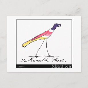 Cartão Postal Edward Lear's Runcible Bird