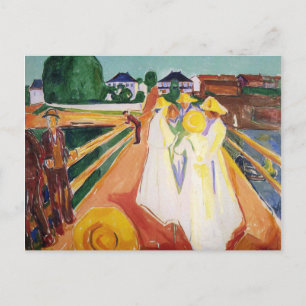 Cartão Postal Edward Munch a pintura da arte