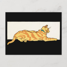 Cartão Postal Edward Penfield - Vintage Cat Art