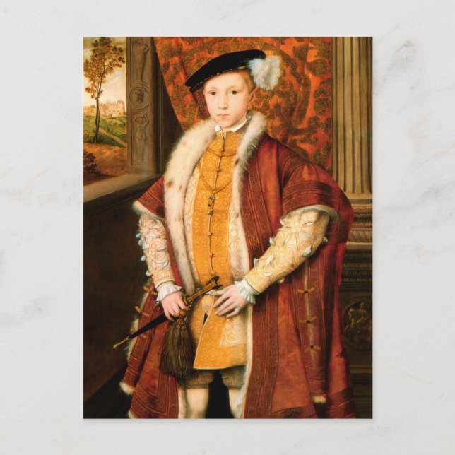 Cartão Postal Edward, Príncipe de Gales (Edward VI da Inglaterra (Frente)