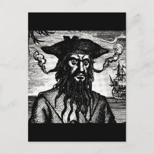 Cartão Postal Edward Teach Retrait