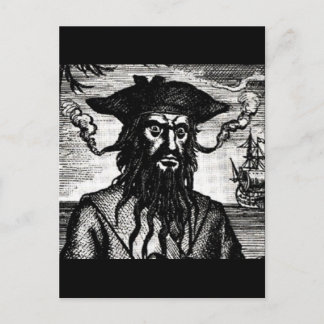 Cartão Postal Edward Teach Retrait