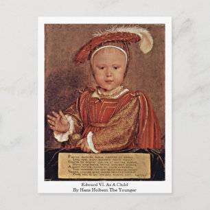 Cartão Postal Edward Vi. Como Criança De Hans Holbein O Mais Nov
