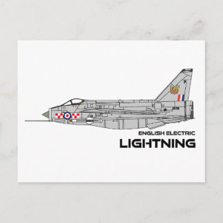 Cartão Postal EE Lightning - 56 esquadrão RAF