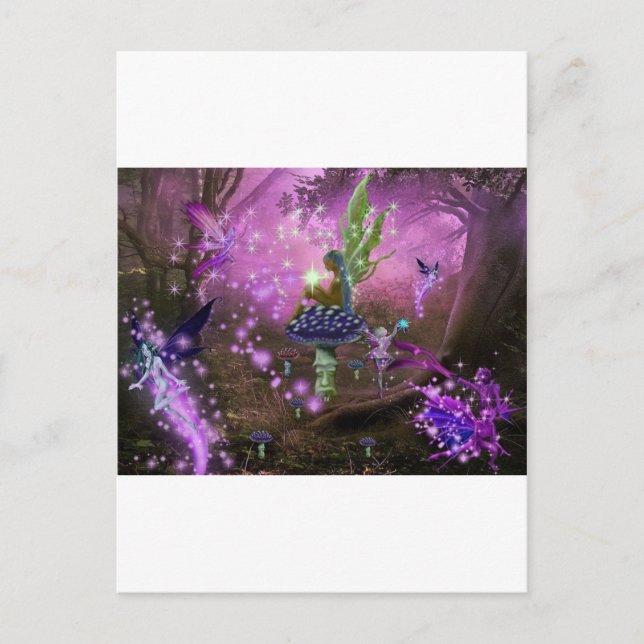 Cartão Postal Een fonkelend bos (Frente)