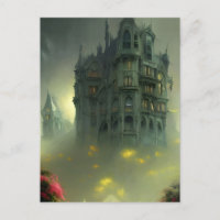 Eerie Gothic Mansion Arte Digital