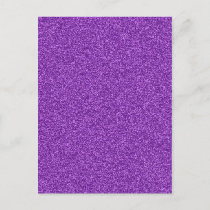 Cartão Postal Efeito brilhante roxo feminino elegante e bonito