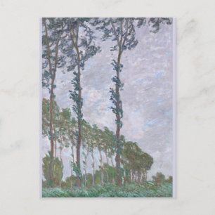 Cartão Postal Efeito Eólico Série de Poplars Claude Monet
