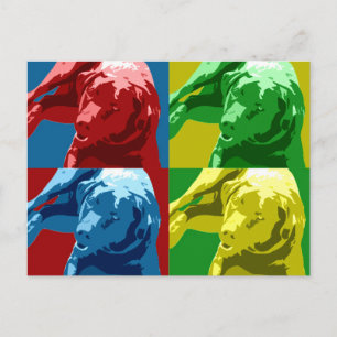 Cartão Postal Efeito pop de Labrador!