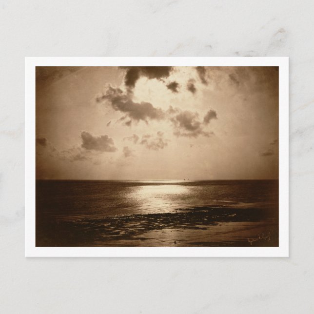 Cartão Postal Efeito Solar - Oceano, 1857 (impressão de albumina (Frente)