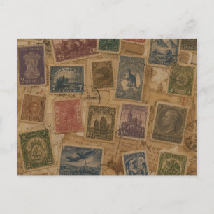 Cartão Postal Efemérides Filatélicas de Selos Postais Antigos