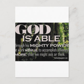 Cartão Postal Efesianos 3:20