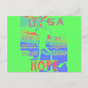 Cartão Postal Eficácia da ECO EUA Hillary Hope Nós somos mais fo
