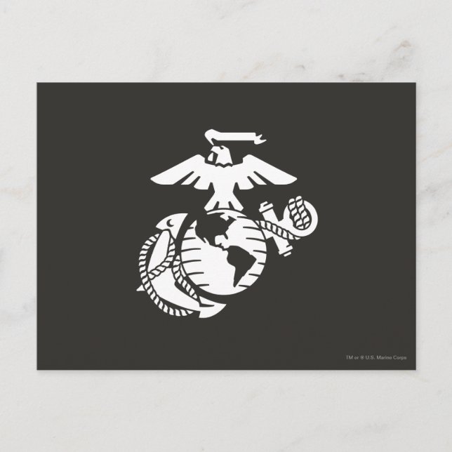 Cartão Postal EGA de uma cor - branco (Frente)