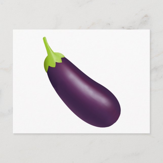 Cartão Postal EggPlant Emoji (Frente)