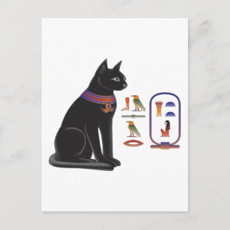 Cartão Postal Egípcio Deusa Gato Bastet
