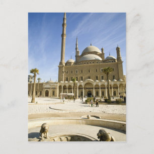 Cartão Postal Egito, Cairo. A imponente Mesquita Mohammed Ali