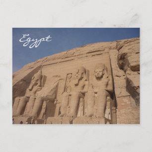 Cartão Postal egito de simbel abu