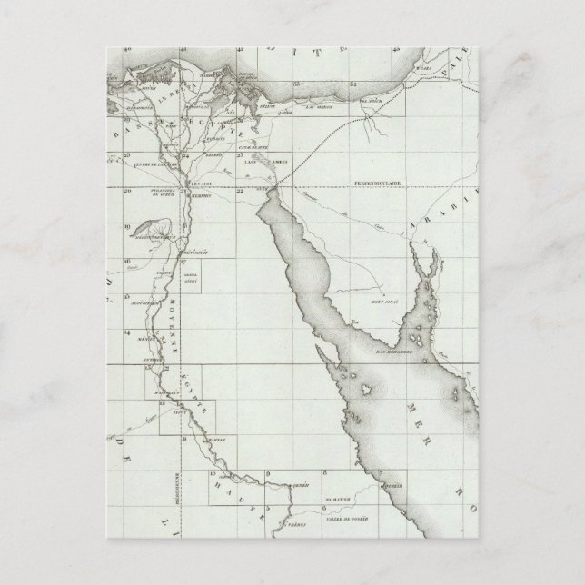 Cartão Postal Egito e Palestina (Frente)