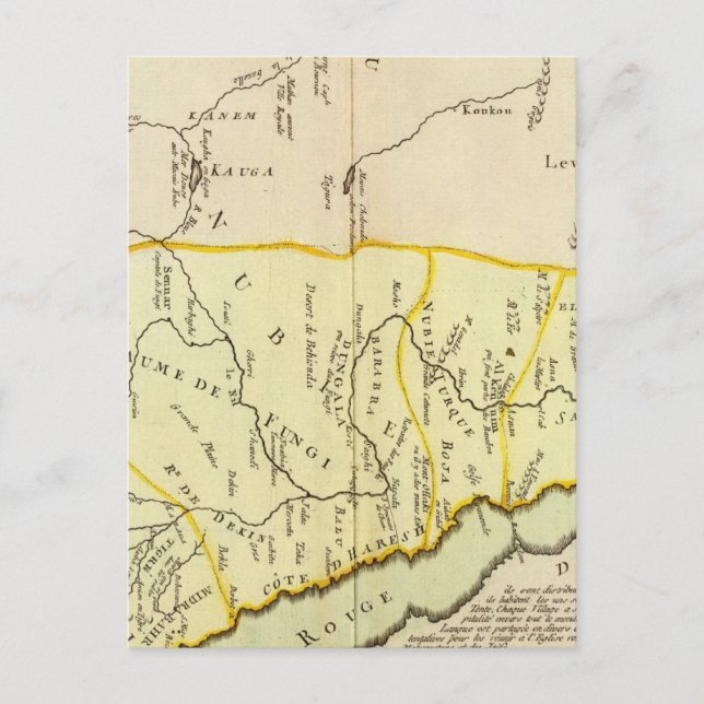 Cartão Postal Egito, Sudão (Frente)