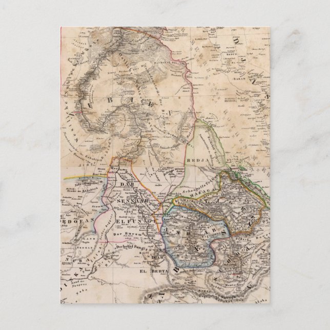 Cartão Postal Egito, Sudão, África (Frente)