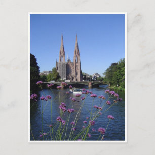 Cartão Postal Église Santo-Paul de Estrasburgo