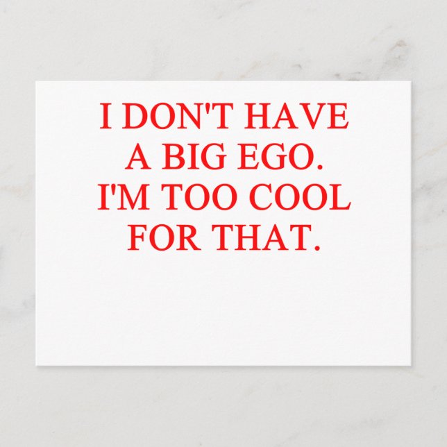 Cartão Postal ego grande (Frente)