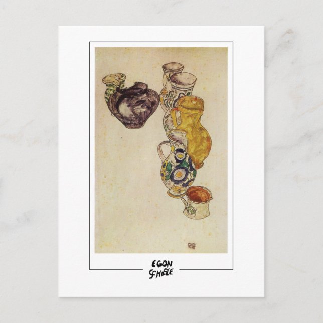 Cartão Postal Egon Schiele #164-2 - Belas Artes (Frente)