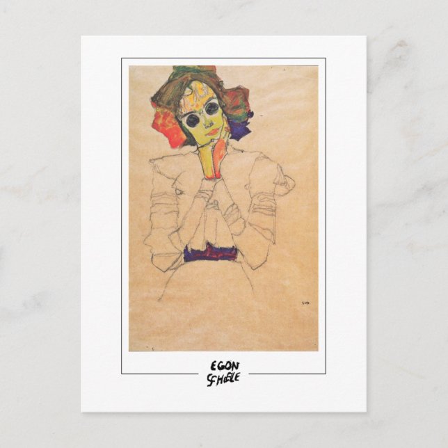 Cartão Postal Egon Schiele #190-2 - Arte Refinada (Frente)