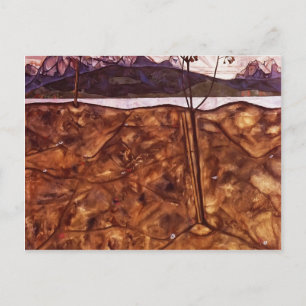 Cartão Postal Egon Schiele - Paisagem do Rio
