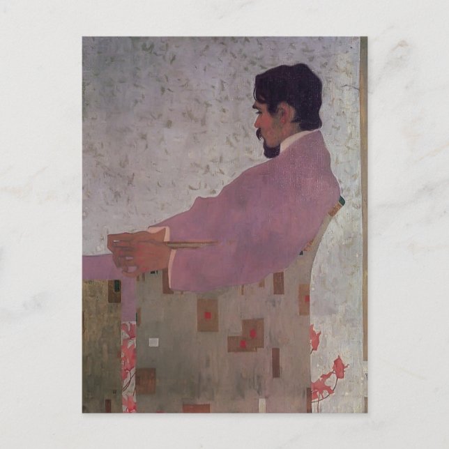 Cartão Postal Egon Schiele-Retrato do Pintor Anton Peschka (Frente)