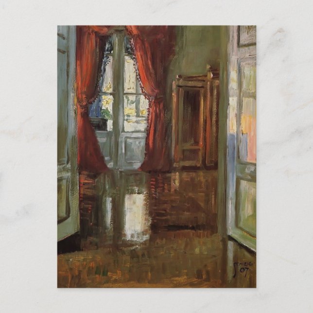 Cartão Postal Egon Schiele- Vista para o Apartamento de Leopold (Frente)