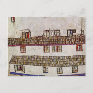 Cartão Postal Egon Schiele - Windows (fachada de uma casa)
