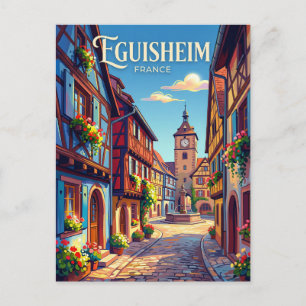 Cartão Postal Eguisheim França