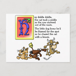 Cartão Postal Ei Diddle Diddle