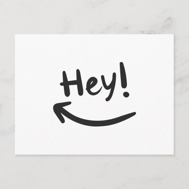 Cartão Postal Ei sorrindo (Frente)