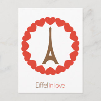 Cartão Postal Eiffel apaixonado...