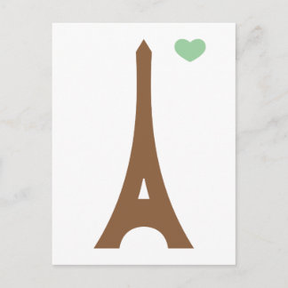 Cartão Postal Eiffel apaixonado...